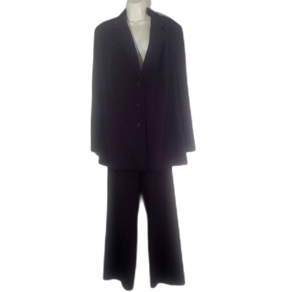 Lane Bryant Burgundy 2 Pc. Pant Suit Size 16 - Picture 5 of 6
